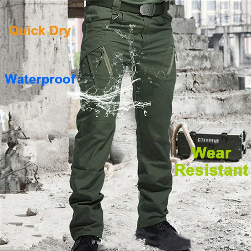 Summer Military Tactical Cargo Pants Casual Trousers Men Wear-resisting Multi-Pockets 1/2Pcs Outdoor Hiking Work Trousers Men