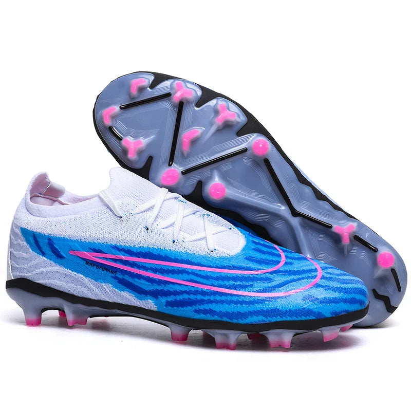 Men Training Football Boots Non-Slip Soccer Shoes Outdoor Cleats Futsal Breathable Sneakers Unisex Comfortable FG/TF Ultralight