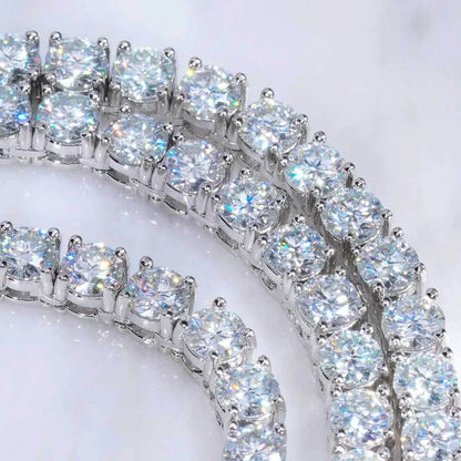 2-5mm Man Moissanite Tennis Bracelet S925 Sterling Silver for Women Full Lab Diamond sparkling Wedding Party Jewelry
