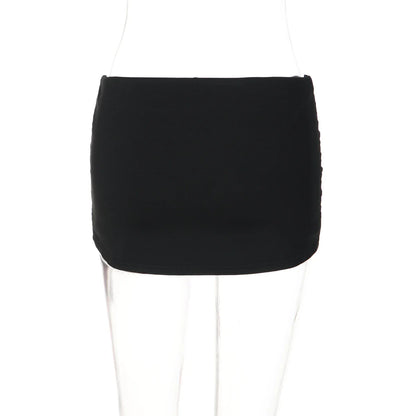 Women'S Fashion High Waist Solid Ruched Draped Mini Skirt Female Clothes Streetwear Party Holiday Club Wholesale