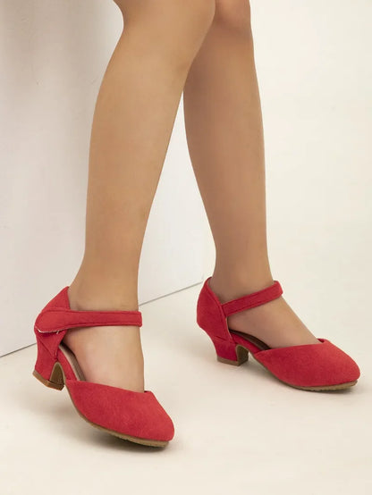New Elegant Kids High Heels Fashion Stage Performance Princess Shoes for Girls Sweet Versatile Children Fashion Causal Sandals