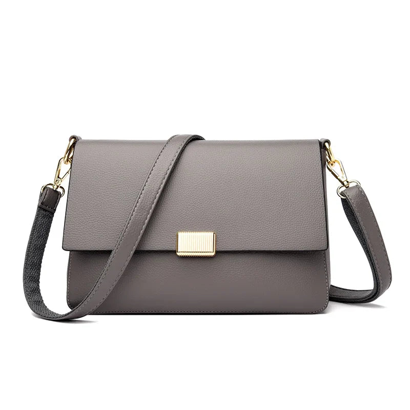 2025 New Trend Fashion Message Geniune Leather Girls Crossbody Women Shoulder Bags Big Size Capacity Multifunction Shopping Lady