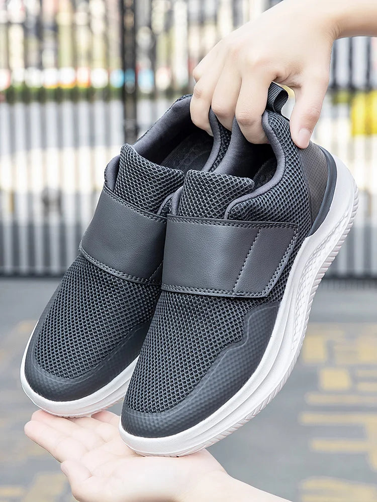 Men Orthopedics Wide Feet Swollen Walking Casual Shoes Thumb Eversion Adjusting Soft Comfortable Diabetic Man Shoes Big Size