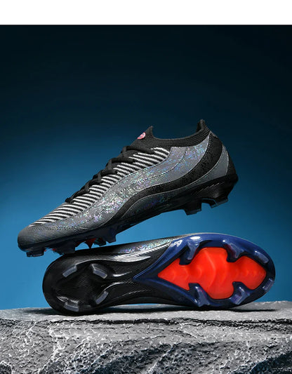 T31 High Quality Mens Soccer Shoes Training Non-Slip Turf Soccer Cleats TF/FG Football Sneakers Chuteira Campo