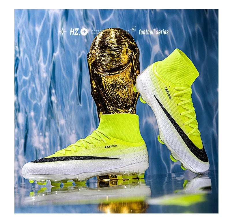 New Men Football Boots Women Professional Soccer Shoes Hot Sale TF/FG Sneakers Unisex High-quality Futsal Cleats Ultralight