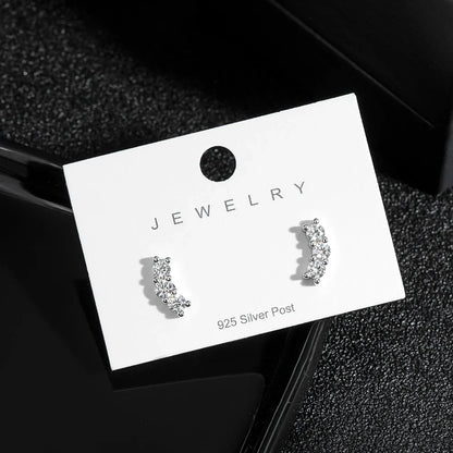 D VVS1 Full Moissanite Earrings for Women Classic Trendy Party Daily Wear GRA Certified s925 Sliver Plated 18k Earring