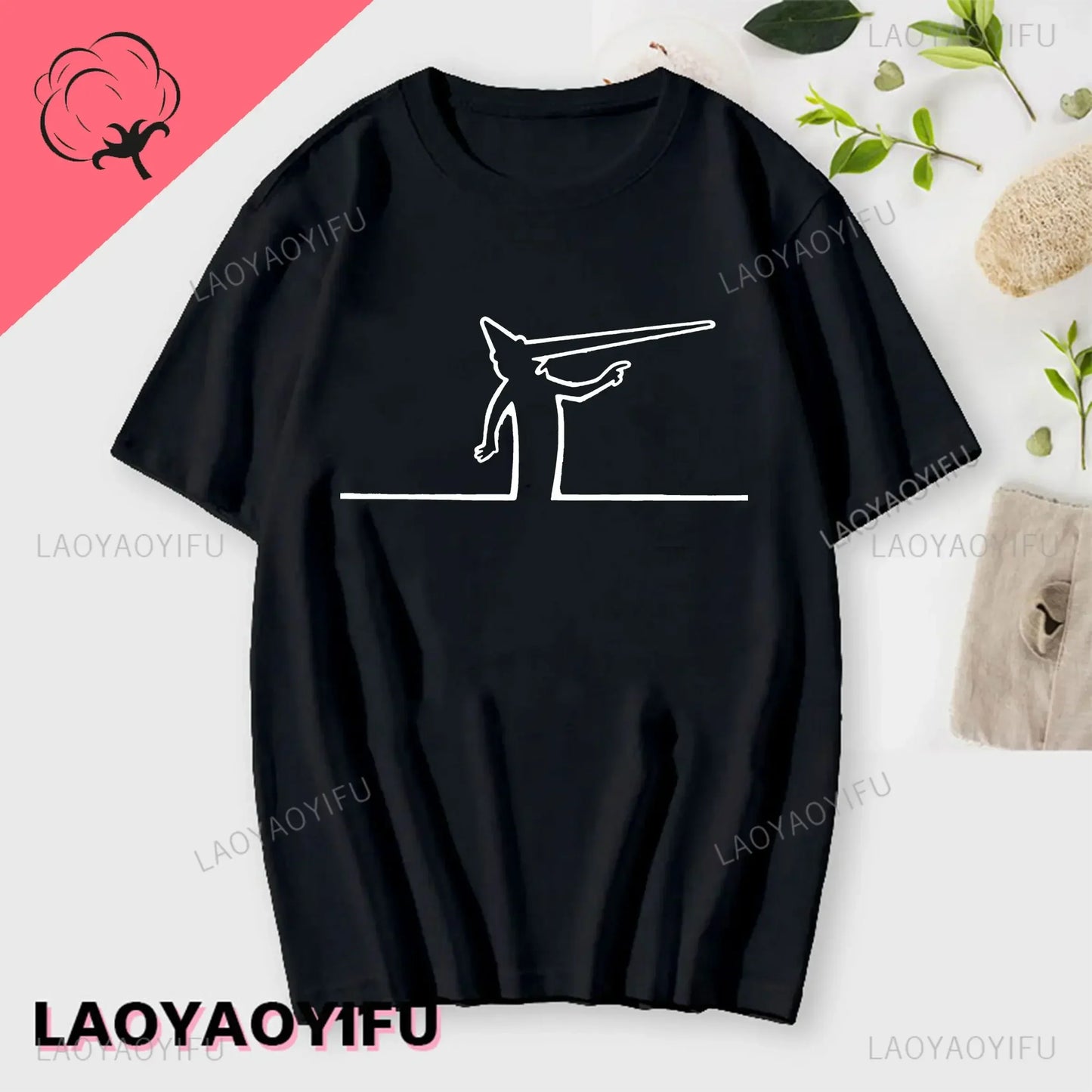 La Linea The Line Osvaldo Cavandoli TV Men Women Style Streetwear Tee Fashion Cotton T Shirt Round Neck Casual Summer Camiseta