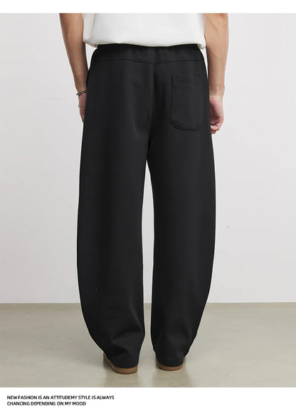Calças de Moletom Masculinas American Casual Fashion Primavera e Outono 2026 Novas Calças Esportivas Soltas de Camada de Ar Scimitar