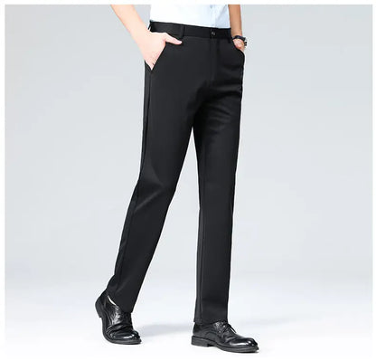 Four-Way Stretch Business Casual Pants for Men, Spring/Autumn Dress Pants, Men's Trousers, Formal Pants, Casual Elastic Dress Pa