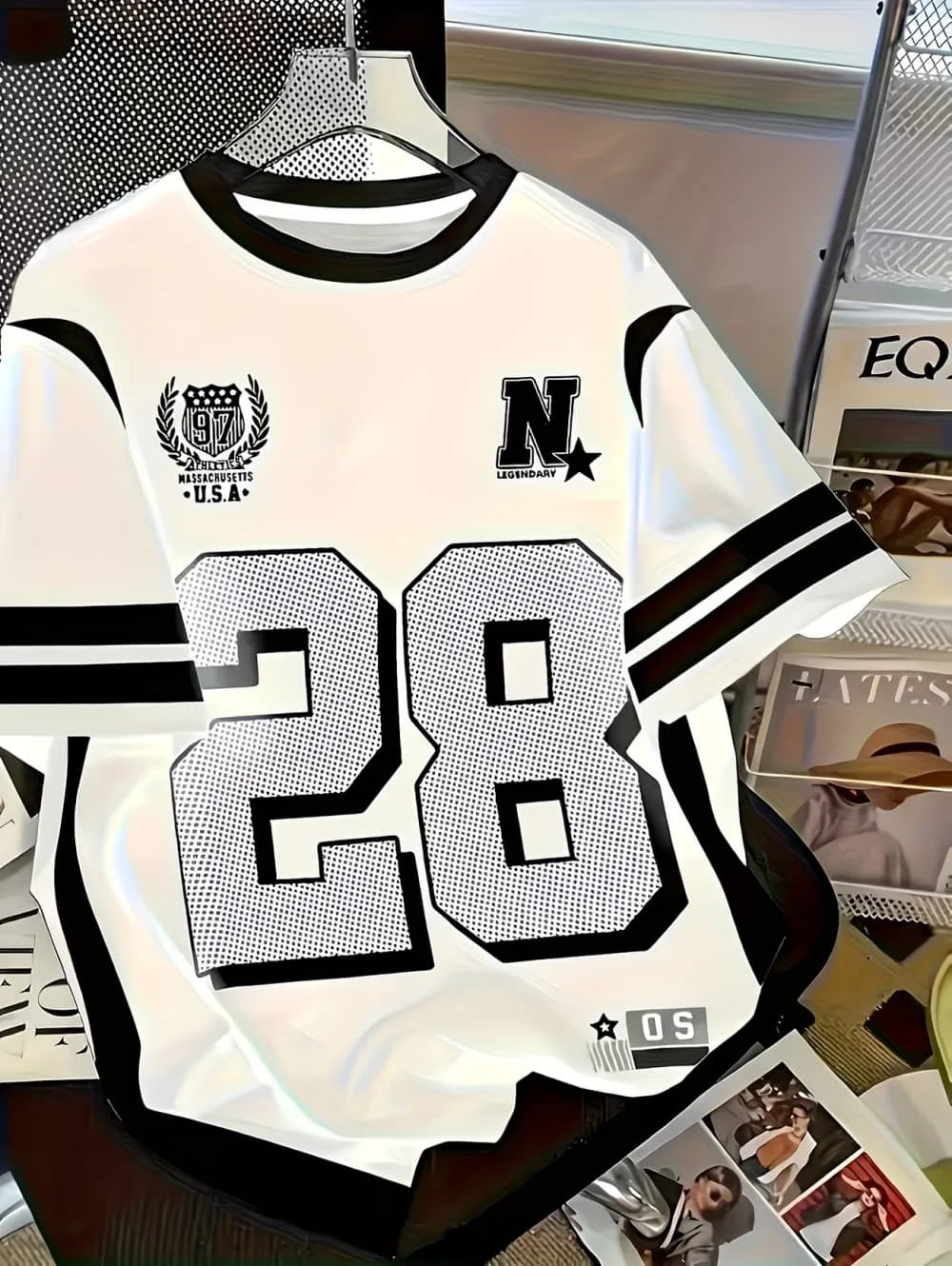 Summer Number Digital 3D Printed T-Shirt for Kids Sports Style Top Patchwork Short Sleeve Sports Football Jersey Y2k Loose Tops