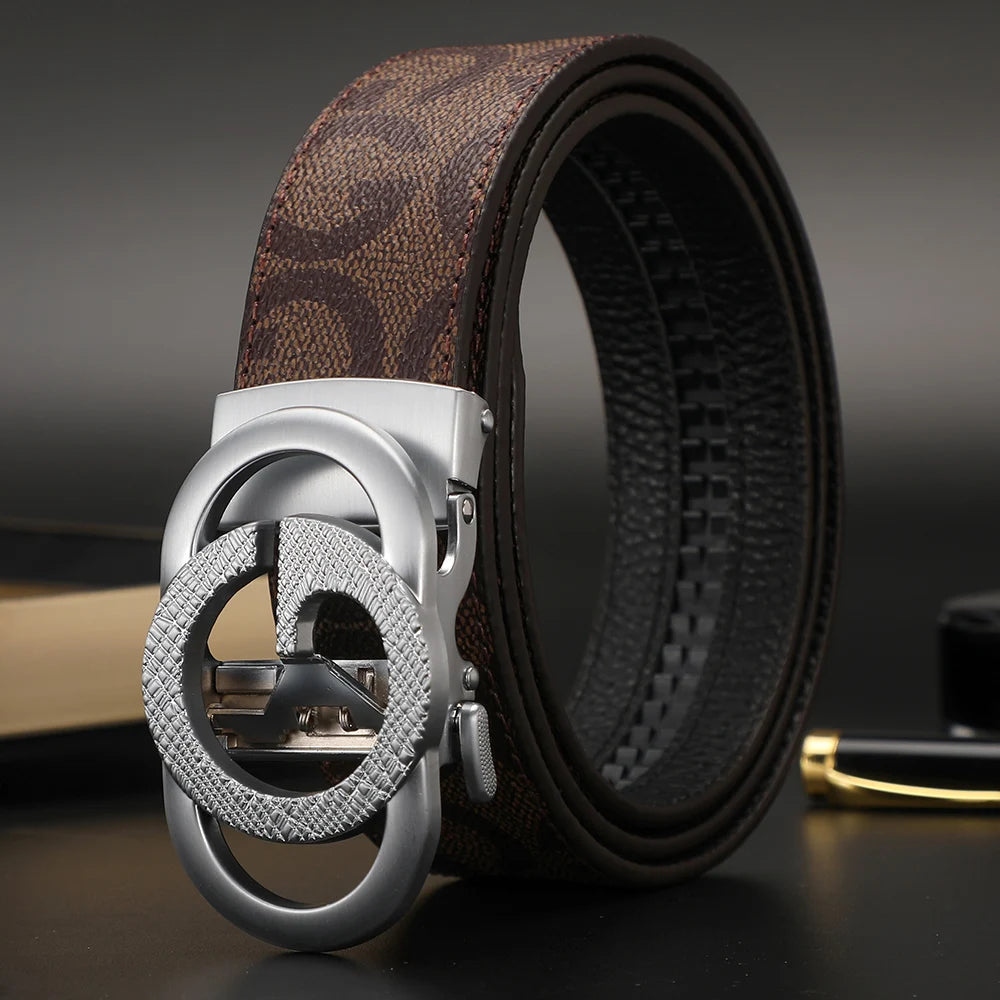 New Width 3.4cm Women's Belt Formal Leather Canvas Belt Women High Quality Metal Buckle Male Belt for men jeans work belt