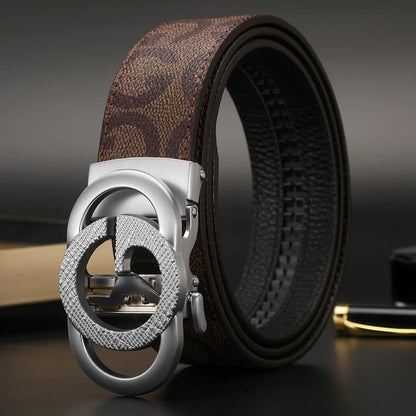 New Width 3.4cm Women's Belt Formal Leather Canvas Belt Women High Quality Metal Buckle Male Belt for men jeans work belt