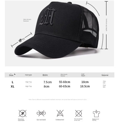 Big Head Plus Size Men's Hat Baseball Cap for Male Summer Sports Hat Hip Hop