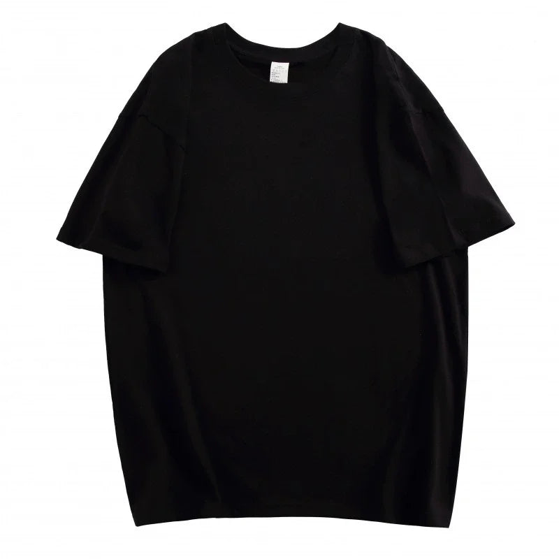 Oversized Summer T shirts for Women Men Brown Casual Female Korean Streetwear Tees Unisex Basic Solid Young Cool Tops