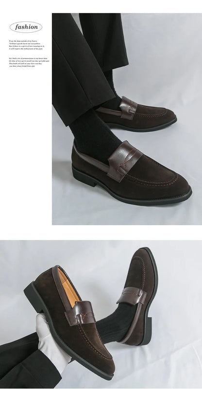 Men's Dress Shoes Classic Slip On Casual Business Loafers For Men High Quality Party Social Leather Shoes Man Formal Loafers