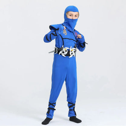 Disfraz de Ninja para Halloween, Disfraz de Samurai Japonés, Mono de Ninja con Accesorios de Espuma