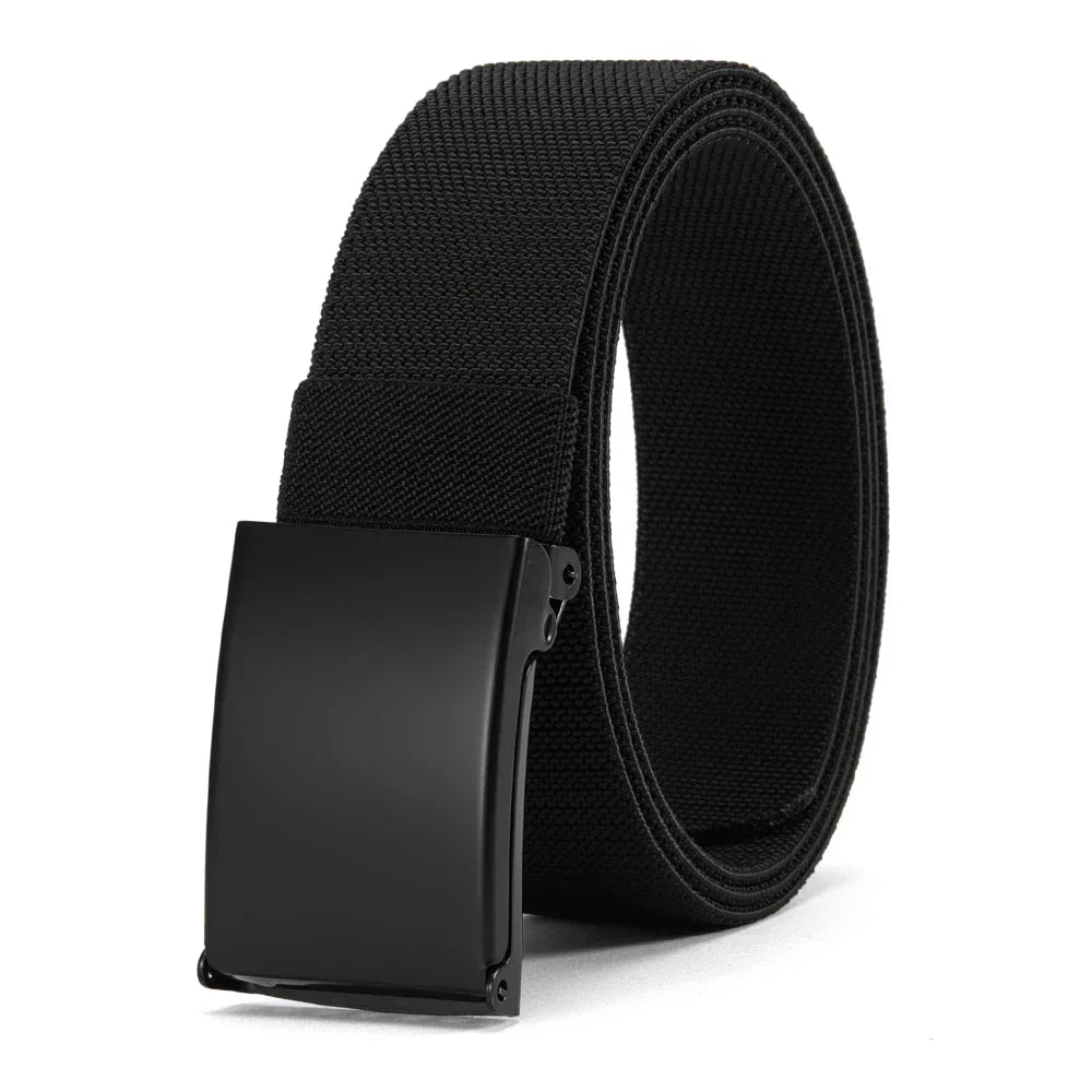 Men Female Belts Military Nylon Adjustable Belt Outdoor Travel Tactical Waist Belt with Plastic Buckle for Pants 125cm