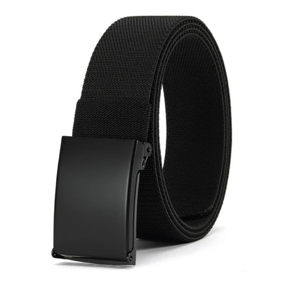 Men Female Belts Military Nylon Adjustable Belt Outdoor Travel Tactical Waist Belt with Plastic Buckle for Pants 125cm