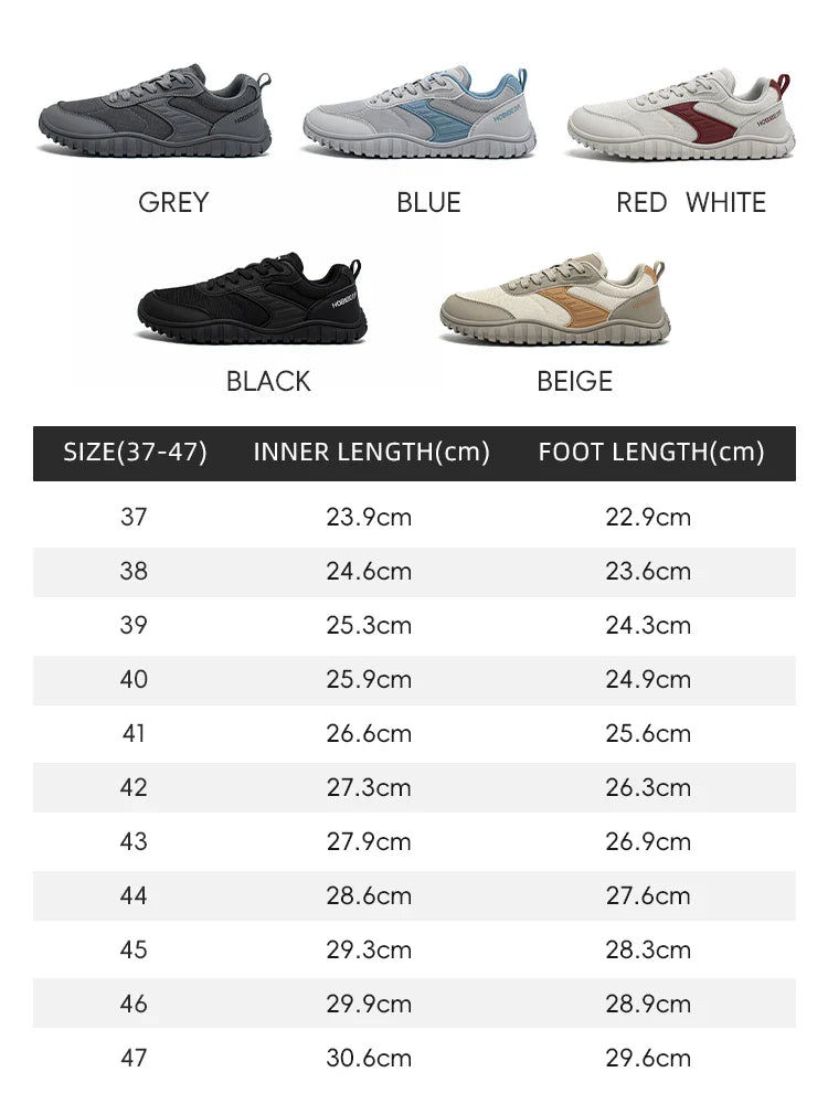 Wide Toe Running Shoes Unisex Minimalist Artificial Leather Walking Sneakers Lace Up Lightweight Breathable Shoes
