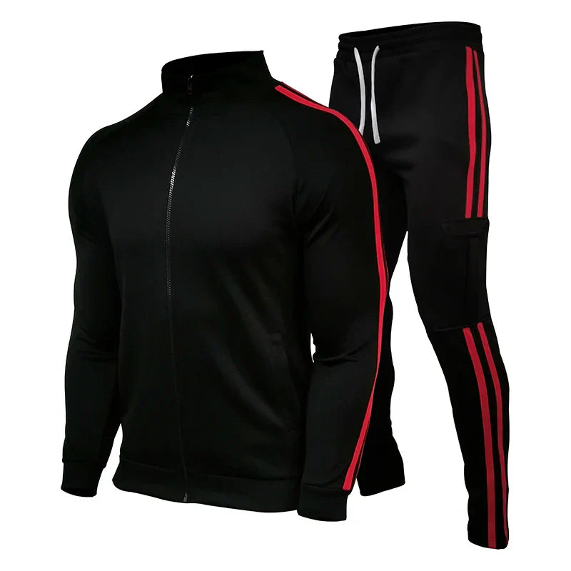 2025 men's new jogging suit, sweater, hoodie, jacket, sweatpants, 2-piece suit, men's fashion casual autumn and winter jacket.