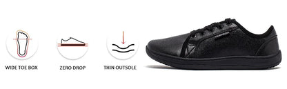 Minimalist Wide Toe Shoes Unisex Barefoot Zero Drop Sneakers Casual Artificial Leather Fashion Shoes