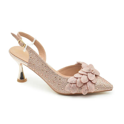 New Arrival Nigerian Women Heel Party Shoes and Bag Set Rhinestone Handbag Italian Design Luxury Wedding Shoes for Bride