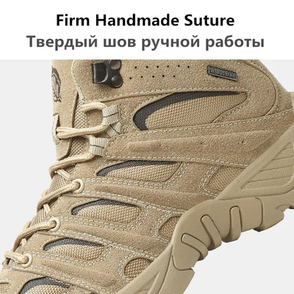 New Men's Boots Fashion Outdoor Boots Breathable Hiking Boots Autumn Shoes Sneakers lightweight Non-slip Men Desert Ankle Boots