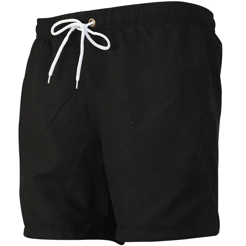 Quick Dry Men's Beach Shorts Summer Swimwear Boardshorts Male Casual Surfing Trunks Elastic Waist Beachwear
