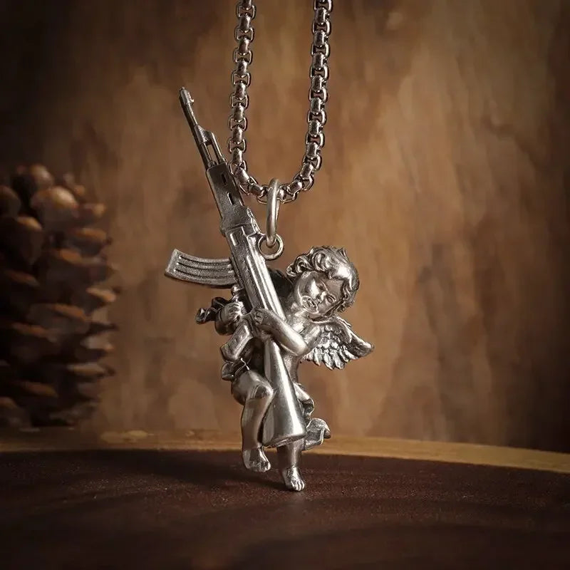 Dante Purgatory Cross Necklace Vintage Christian Passion Jesus Cross Pendant Male and Female Catholic Amulet Jewelry Gift