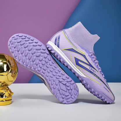 TF Turf Soccer Cleats Breathable Material Comfortable Fit Non-Slip Durable Rubber Sole Professional for Training