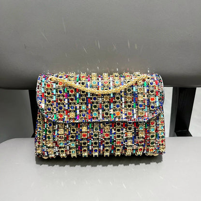 Rhinestones Evening clutch Bag Purses and handbag luxury Designer shoulder bag Shiny Crystal Clutch purse Woman's bag
