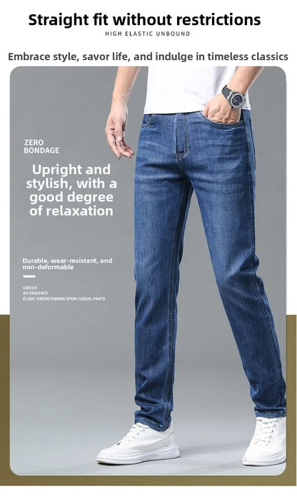 Men's New Fashion Business Jeans for Autumn and Winter  Classic Style Casual Stretch Slim Jeans  Men's Brand Jeans Jeans Pants