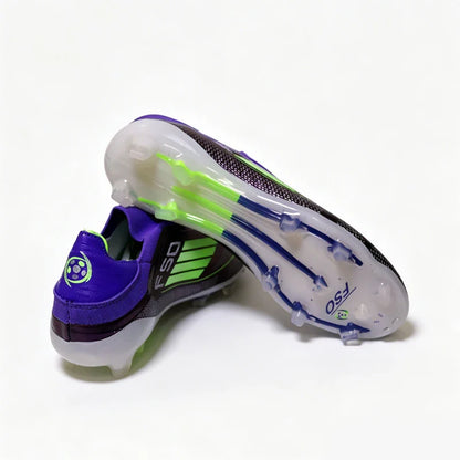 2555 High Quality Mens Soccer Shoes SLIP-ON Non-Slip Turf Soccer Cleats Boys TF/FG Training Football Boots Chuteira Campo F50