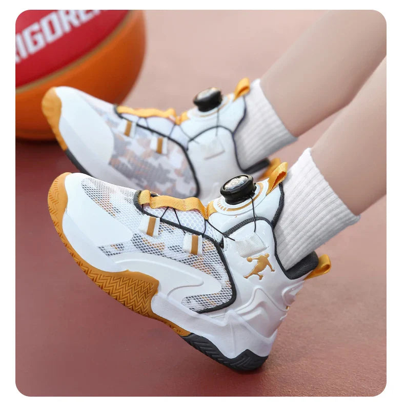 Kids Basketball Shoes Boys Sneakers Non-slip Child Trainer Basket Shoes Outdoor Children Sport Shoes Sneakers Sportschuhe Kinder