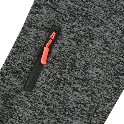 Heavy fleece men's jacket winter retro tooling pocket hooded zipper sports sweater men