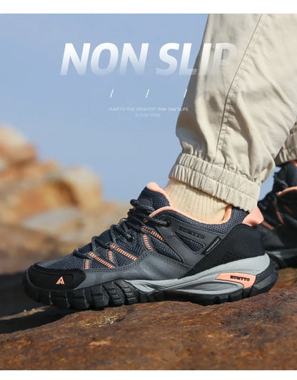 Hiking Shoes for Women Wear-resistant Outdoor Women's Sports Shoes Lace-Up Climbing Trekking Sneakers Woman 110609B