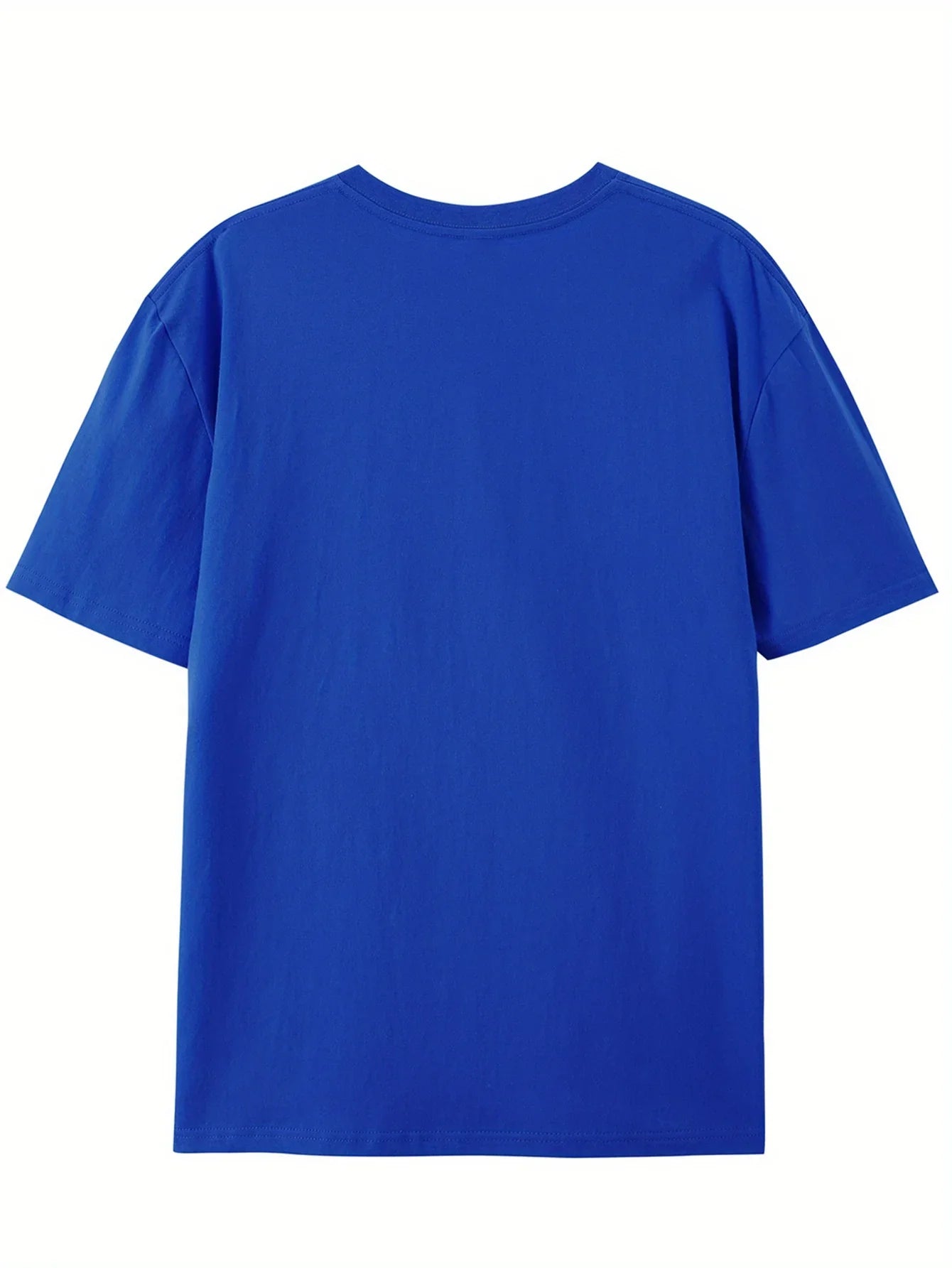 Men's summer 100 pure cotton fashionable casual loose fit plus mountain reflection printed round neck short sleeved T-shirt top