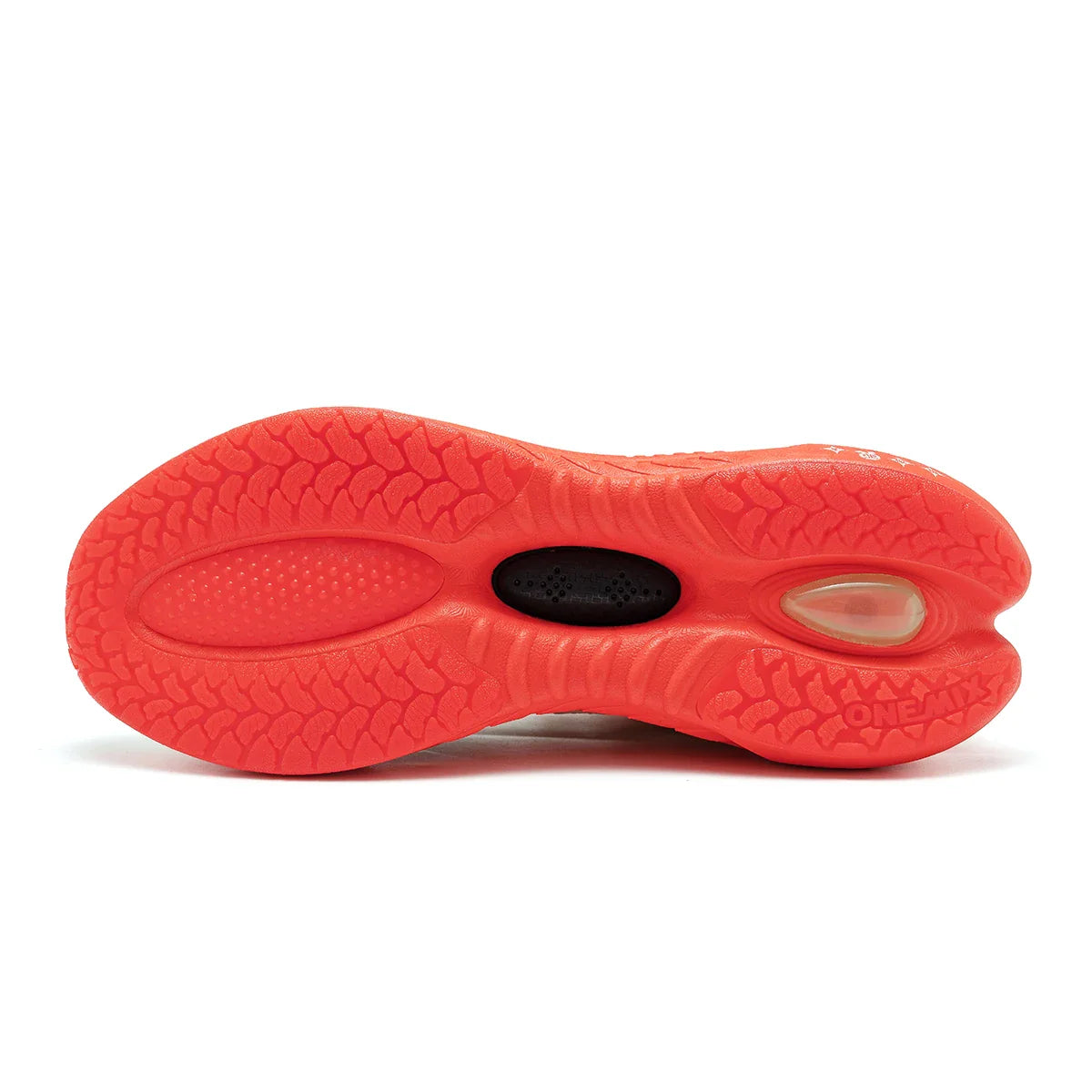 Tênis de Corrida ONEMIX Refletivo Vermelho Amortecedor Elite Aumento de Altura Tênis Esportivo para Caminhada ao Ar Livre Respirável em Mesh Masculino