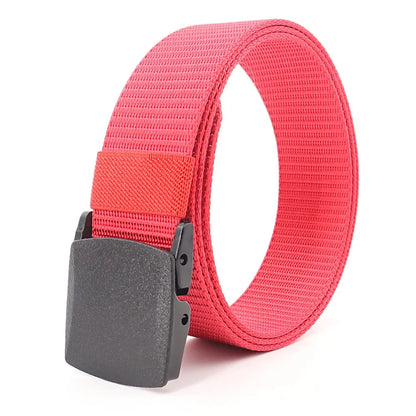 3.8X110cm High Quality Automatic Buckle Nylon Men Belt Outdoor Hunting Multifunctional Tactical Canvas Camouflage Belt for Women