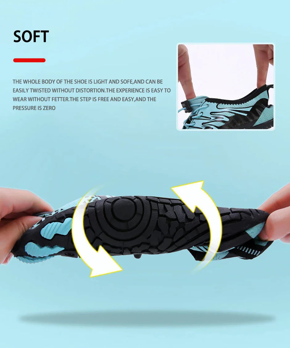 Men Women Barefoot Outdoor Aqua Shoes Couple Quick-drying Wading Beach Swimming Fitness Cycling Sports Water Sneakers
