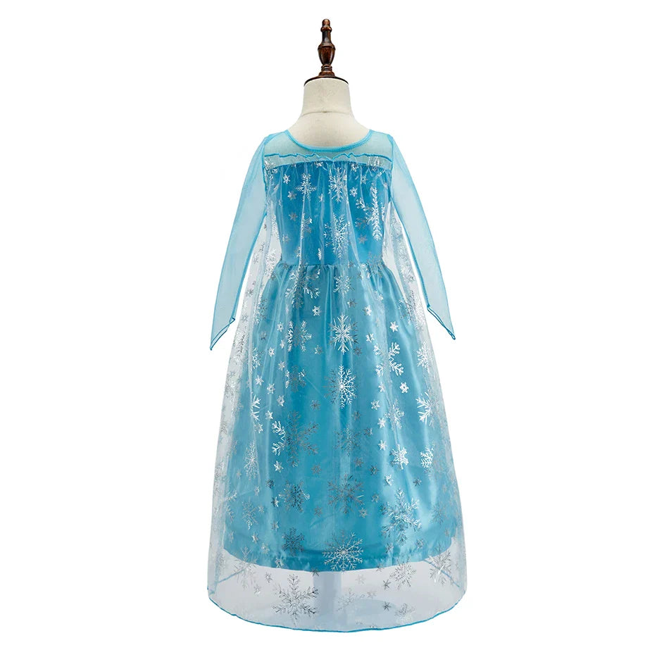 Little Girl Rapunzel Costume Party Fancy Princess Dress Christmas Cosplay Belle Sleeping Beauty Cinderella Carnival Disguise
