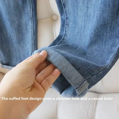 High-Waisted Light Blue Jeans For Women
