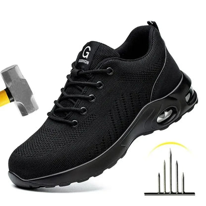 Steel Toe Safety Shoes for Men Women Comfortable Breathable Non Slip Work Shoes Security Protective Shoes Comfortable Sneakers ﻿