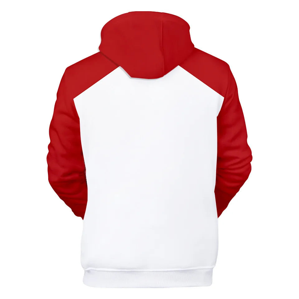 Anime Saitama Oppai Hoodie Hooded Sweatshirt Hoodie Cosplay Costume Fleece Fashion Harajuku Jacket and Coat Brand Clothes