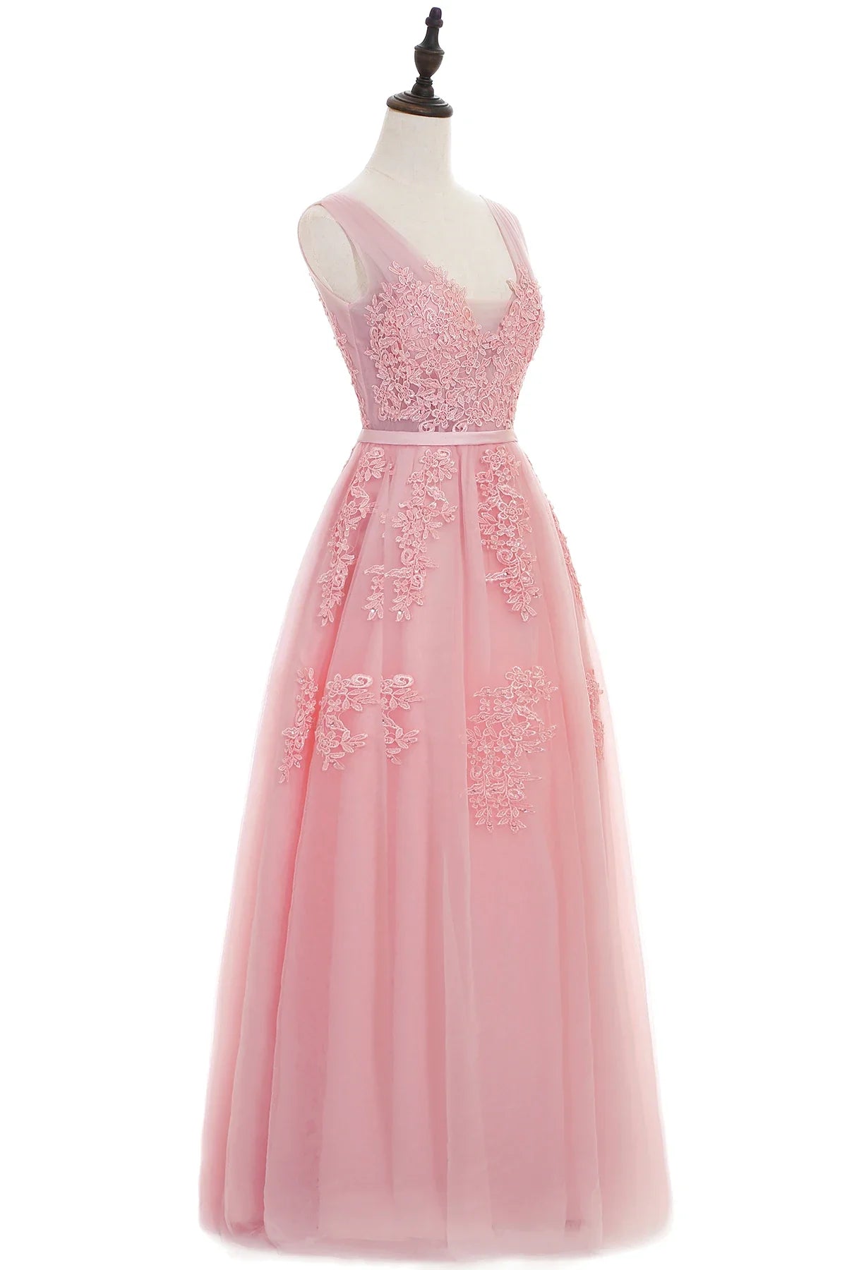 Elegant Tulle Sleeveless Silver Long Prom Dresses 2024 Applique V Neck Burgundy Evening Gowns Formal Party Vestido De Gala