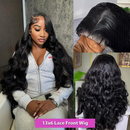HD Transparent Body Wave Frontal Wig 13x4/13x6 Body Wave Lace Front Human Hair Wigs For Women Wet And Wavy 4x4 5x5 Closure Wig