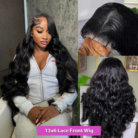 HD Transparent Body Wave Frontal Wig 13x4/13x6 Body Wave Lace Front Human Hair Wigs For Women Wet And Wavy 4x4 5x5 Closure Wig