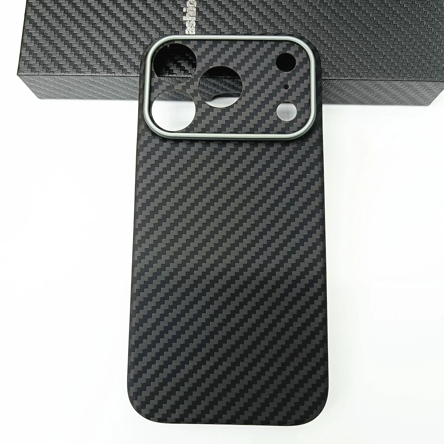 Genuine Aramid Carbon Fiber Mag Safe Magnetic Case For iPhone 17 Pro Max 17Pro Matte Camera Hole Thin Hard Armor Cover