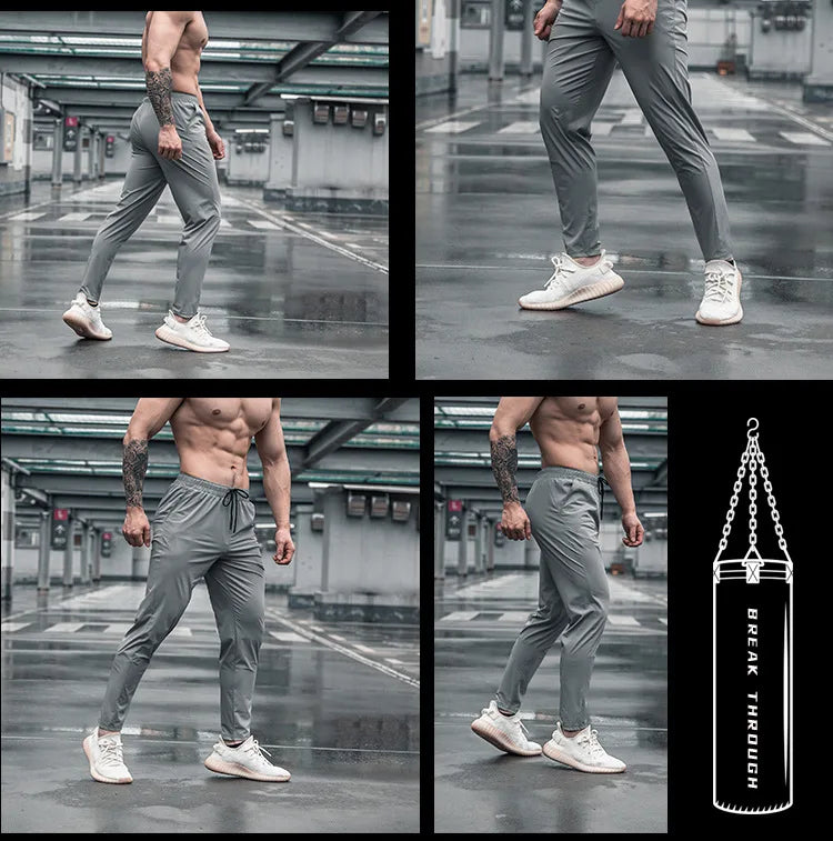 High Quality Men Running Fitness Sweatpants Male Casual Outdoor Training Sport Long Pants Jogging Workout Trousers Bodybuilding
