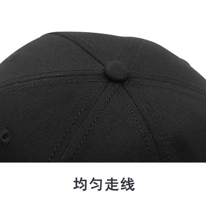 Hard Cotton Big Size Baseball Hat Woman Solid Color Sun Cap Hiphop Man Plus Size
